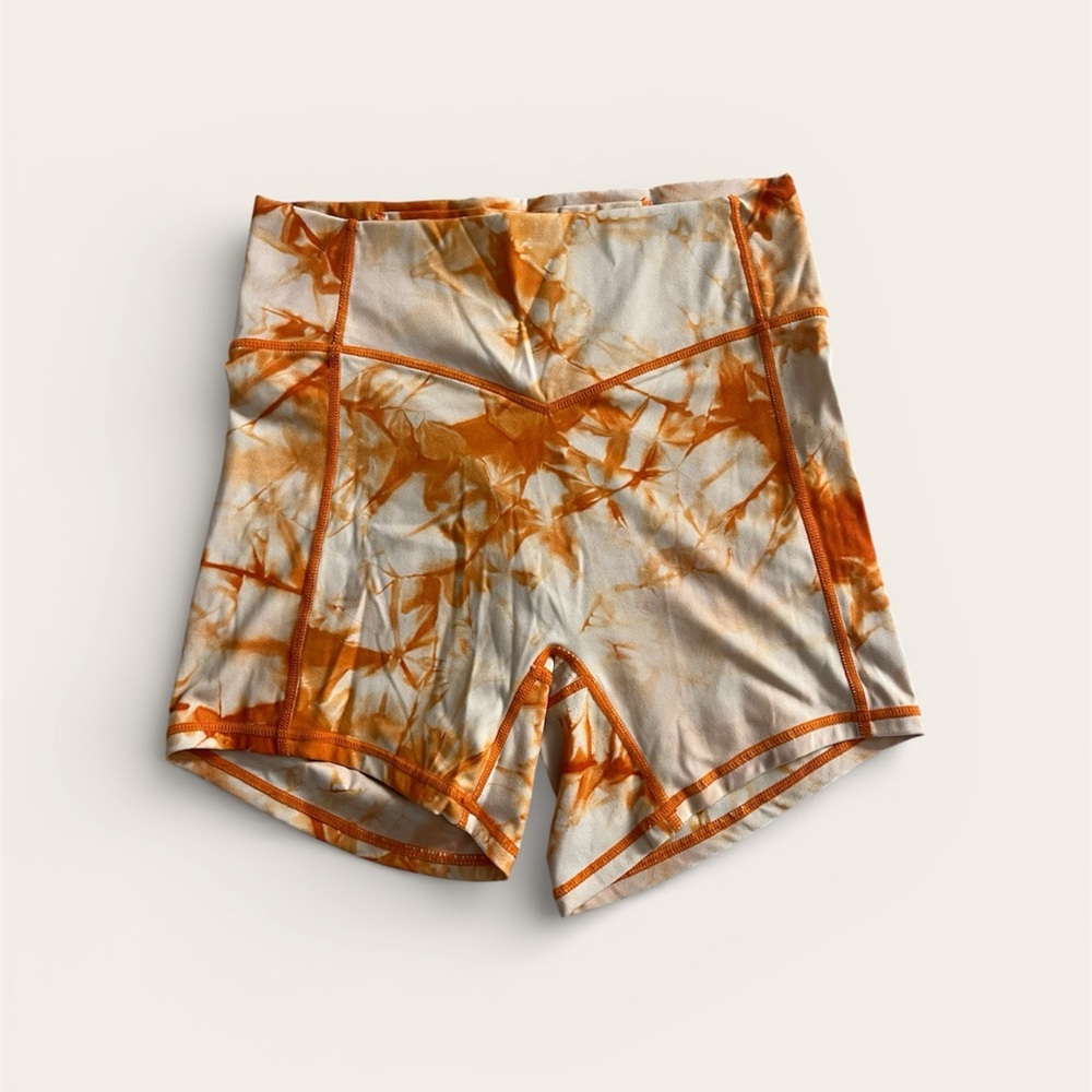 Balance Athletica Marble Orange Patterned Shorts
